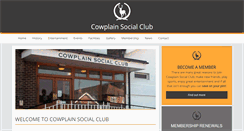 Desktop Screenshot of cowplainsocialclub.org.uk